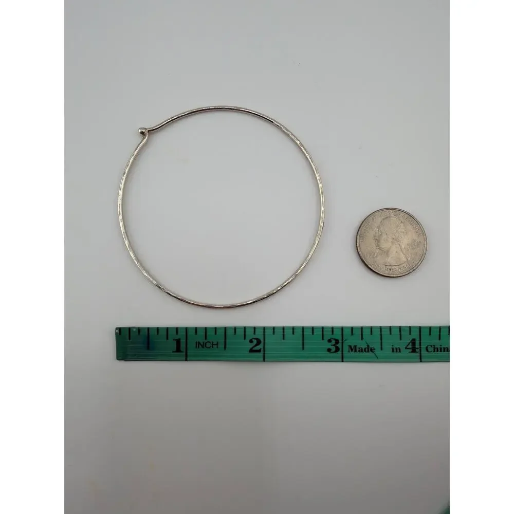 NWT YedOmi Artisan Handcrafted Sterling Silver Bangle Set
